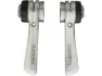 Shimano Schalthebel v+h Set SL-R400 2-/3-/8-fach für Aluminiumrahmen, Silber, 2/3 x 8 fach