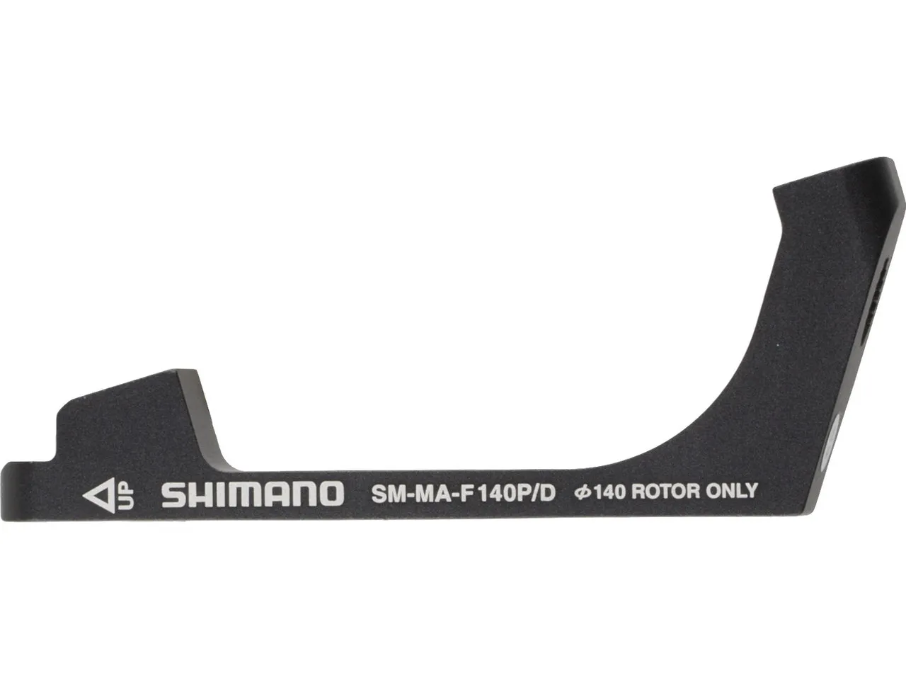 Shimano Scheibenbremsadapter für 140 mm Scheibe, Schwarz, VR FM auf PM Shimano Scheibenbremsadapter für 140 mm Scheibe, Schwarz, VR FM auf PM