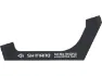 Shimano Scheibenbremsadapter für 160 mm Scheibe, Schwarz, HR FM auf PM