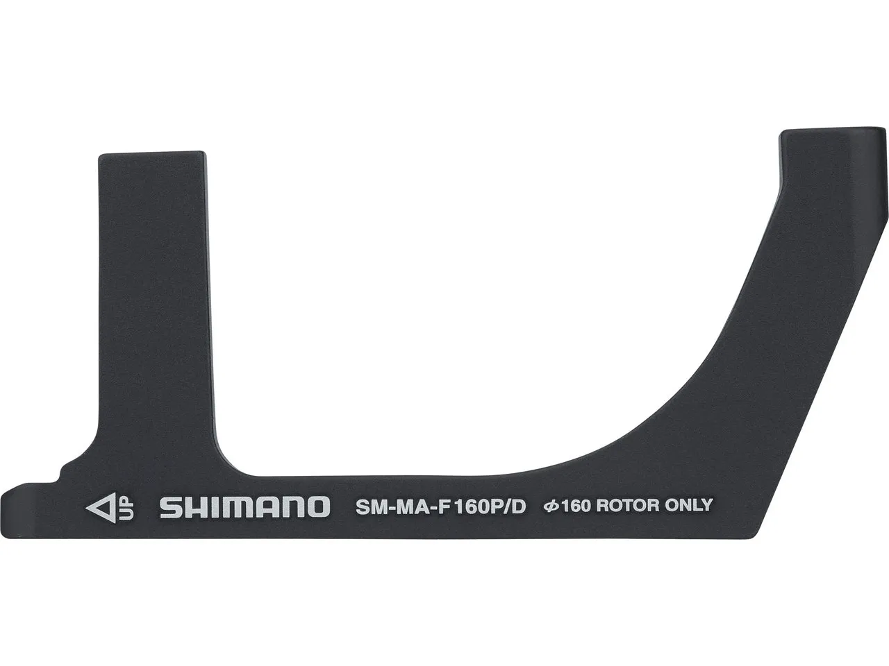 Shimano Scheibenbremsadapter für 160 mm Scheibe, Schwarz, VR FM auf PM Shimano Scheibenbremsadapter für 160 mm Scheibe, Schwarz, VR FM auf PM