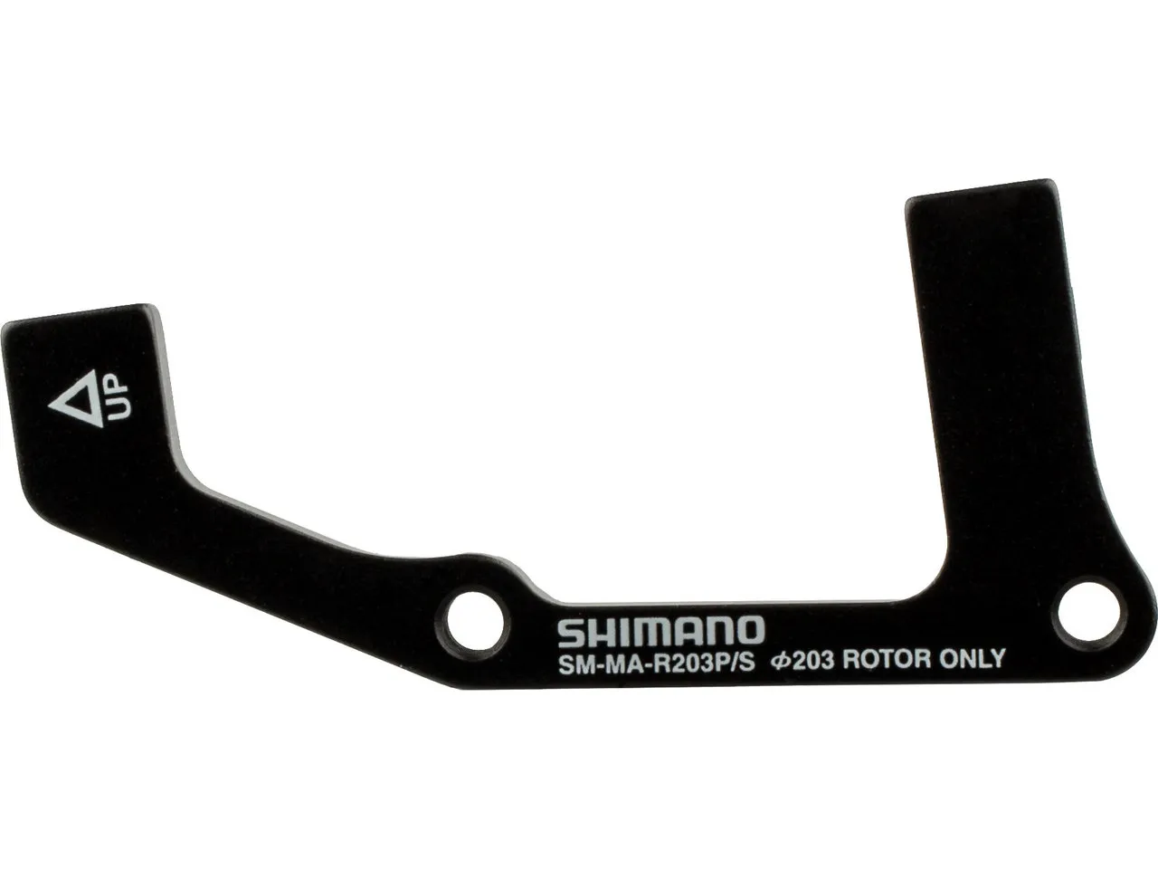 Shimano Scheibenbremsadapter für 203 mm Scheibe, Schwarz, HR IS auf PM Shimano Scheibenbremsadapter für 203 mm Scheibe, Schwarz, HR IS auf PM