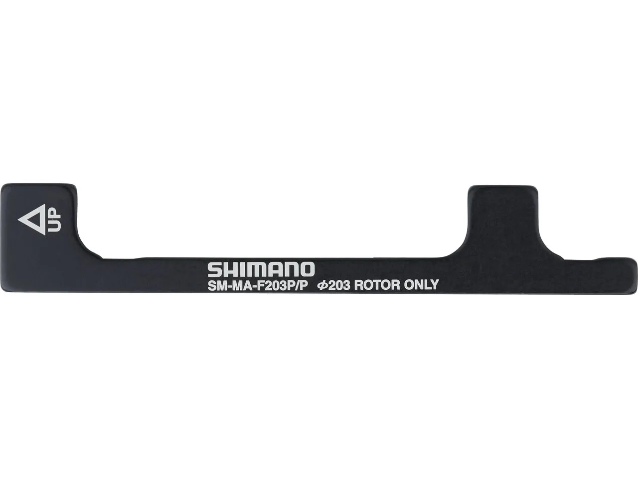 Shimano Scheibenbremsadapter für 203 mm Scheibe, Schwarz, PM 6" auf PM +43mm Shimano Scheibenbremsadapter für 203 mm Scheibe, Schwarz, PM 6" auf PM +43mm
