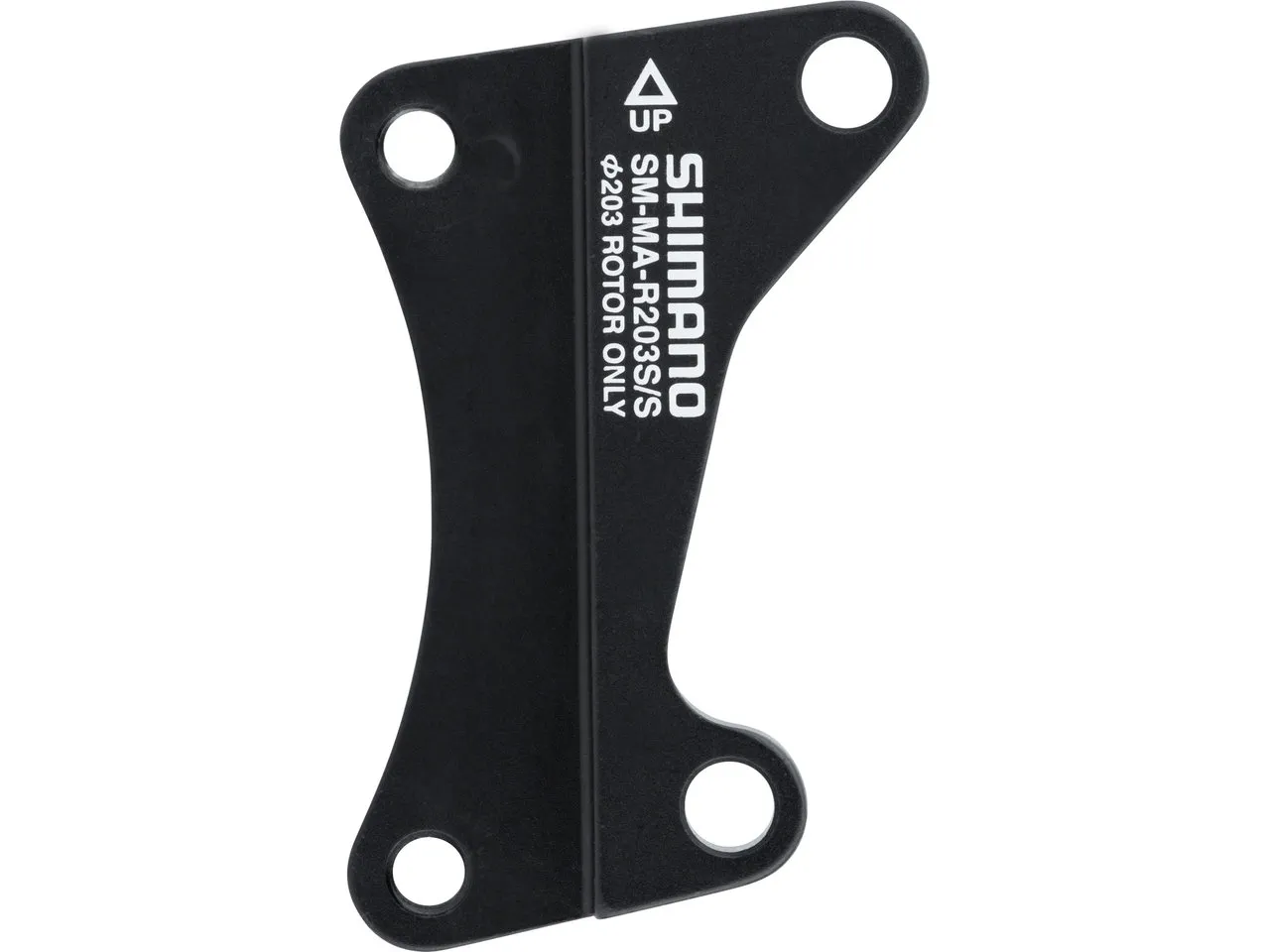 Shimano Scheibenbremsadapter für 203 mm Scheibe, Schwarz, VR IS auf IS Shimano Scheibenbremsadapter für 203 mm Scheibe, Schwarz, VR IS auf IS