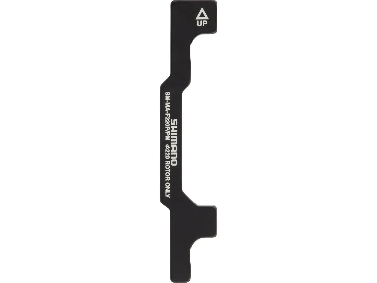 Shimano Scheibenbremsadapter für 220 mm Scheibe, Schwarz, PM 8" auf PM +17mm Shimano Scheibenbremsadapter für 220 mm Scheibe, Schwarz, PM 8" auf PM +17mm