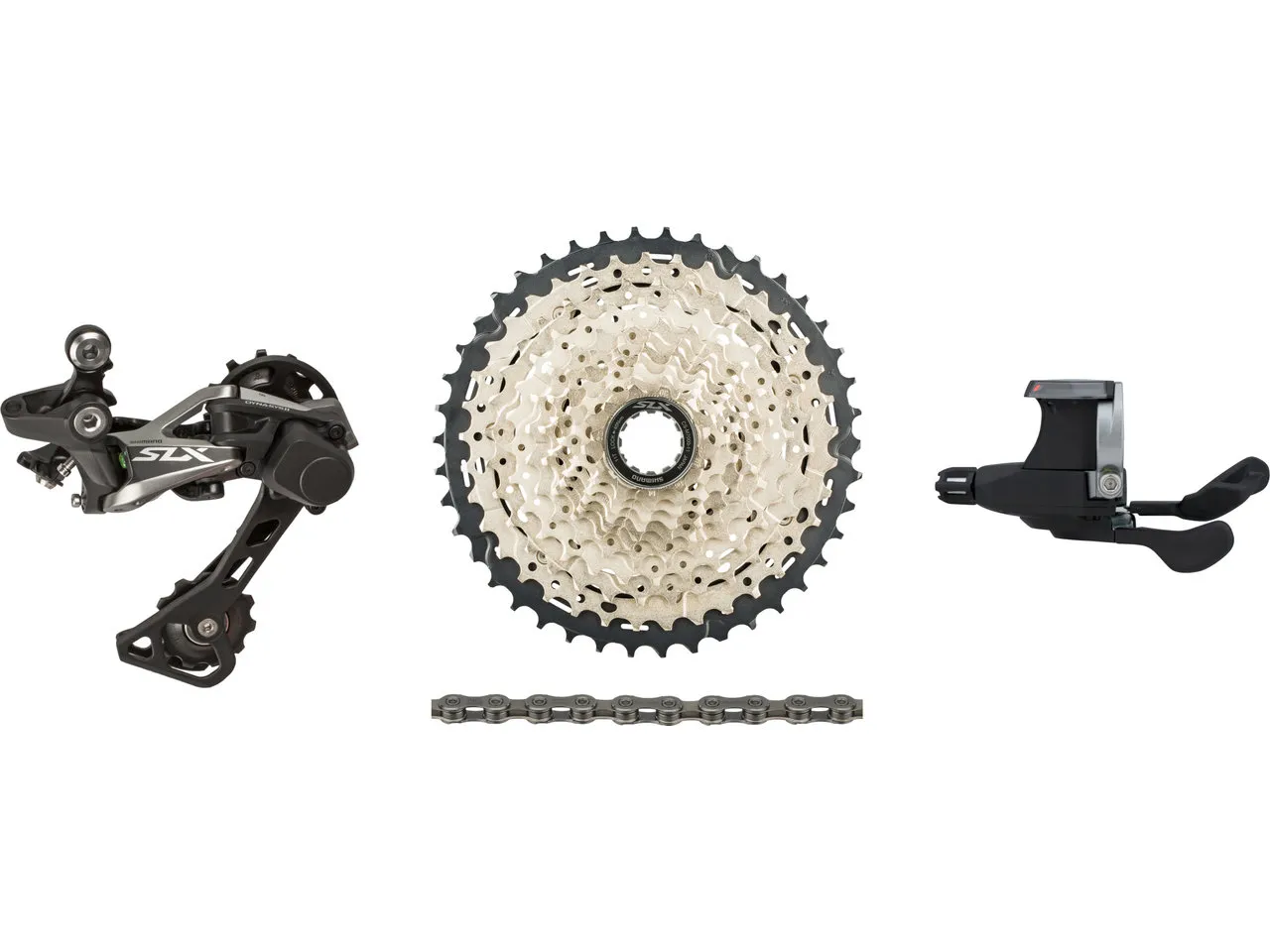 Shimano SLX 1x11-fach Upgrade-Kit, Schwarz, I-Spec II / 11-46 Shimano SLX 1x11-fach Upgrade-Kit, Schwarz, I-Spec II / 11-46