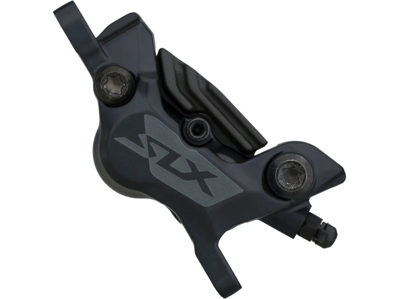 Shimano SLX Bremssattel BR-M7120 mit Resinbelag, Schwarz, VR / HR Postmount 6" Shimano SLX Bremssattel BR-M7120 mit Resinbelag, Schwarz, VR / HR Postmount 6"