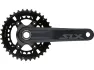 Shimano SLX Kurbelgarnitur FC-M7100-2 Hollowtech II, schwarz, 26-36t