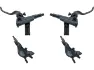 Shimano SLX v+h Set Scheibenbremse BR-M7100 J-Kit, Schwarz, Satz (VR + HR)
