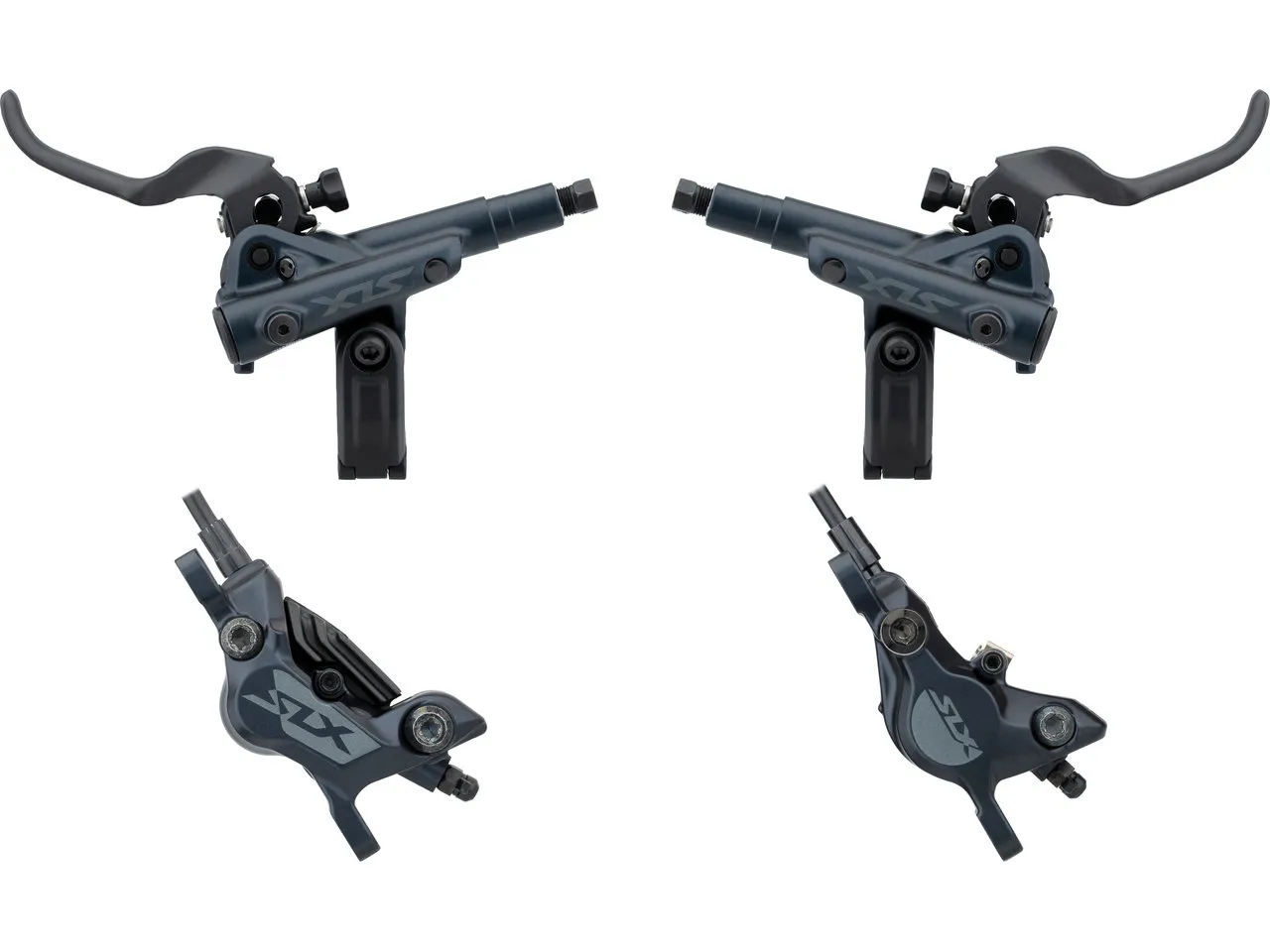 Shimano SLX v+h Set Scheibenbremse BR-M7120 / BR-M7100 J-Kit, Schwarz, Satz (VR + HR) Shimano SLX v+h Set Scheibenbremse BR-M7120 / BR-M7100 J-Kit, Schwarz, Satz (VR + HR)