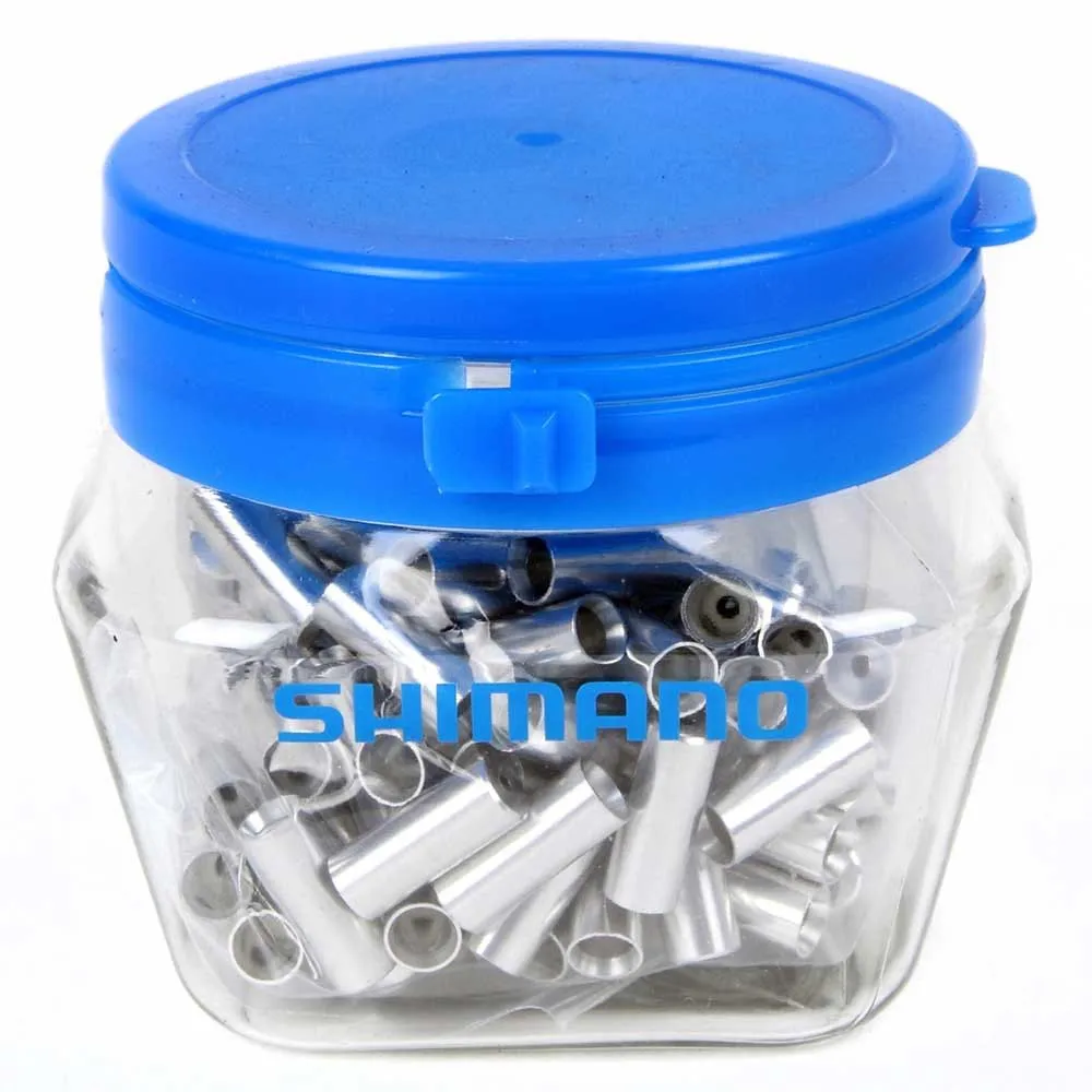 Shimano Sp41 Kabelendhülse 100 Einheiten, Silver, 4mm Shimano Sp41 Kabelendhülse 100 Einheiten, Silver, 4mm