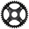 Shimano Steps E8000 Cre80 50 Mm With Double Chain Guard E-bike Kettenblatt, Black, 44t