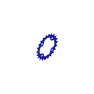 Shimano Tablett für fc-mt300 Unisex, blau, 22t