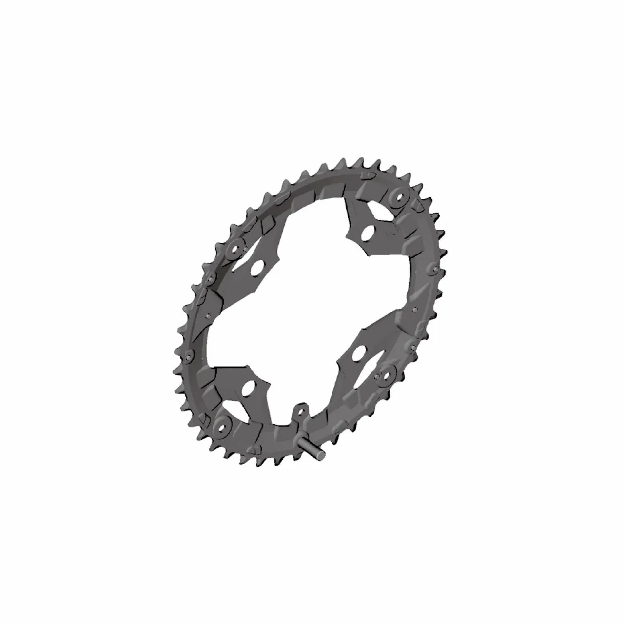 Shimano Tablett für Kombinationen Unisex, schwarz, 48t