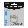 Shimano Teile Bremskabelendstücke (x10) Unisex, silber, 1.6mm