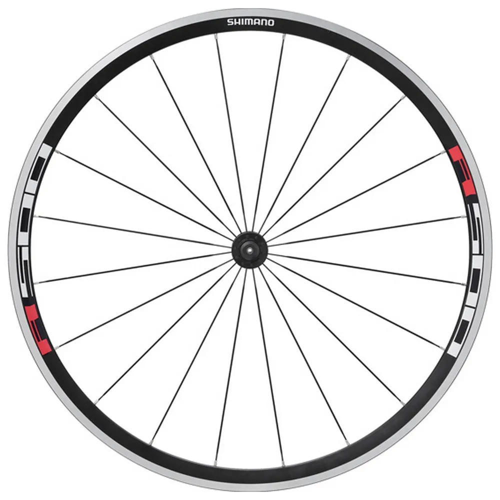Shimano Tiagra R501a Disc Rennrad-vorderrad, Black / red sticker, 9 x 100mm Shimano Tiagra R501a Disc Rennrad-vorderrad, Black / red sticker, 9 x 100mm