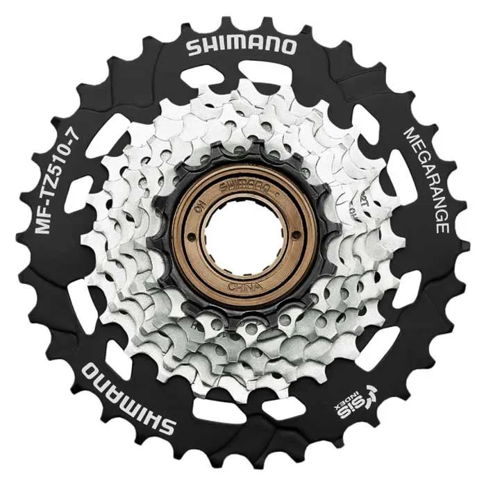 Shimano Tourney Mf-tz510-t Kassette, Silver / black, 7s, 14-34t Shimano Tourney Mf-tz510-t Kassette, Silver / black, 7s, 14-34t