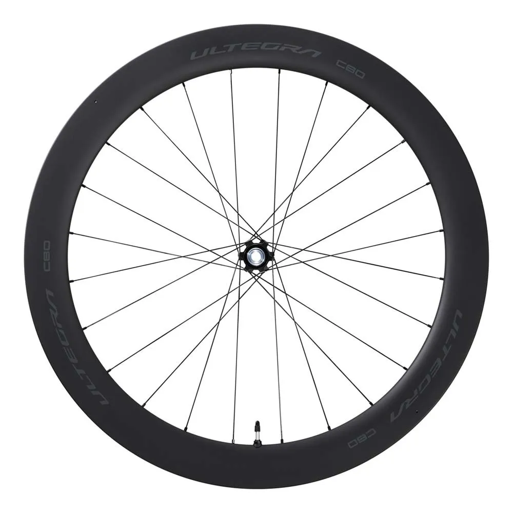 Shimano Ultegra R8170 C60 Cl Disc Carbon Tubeless Rennrad-vorderrad, Black, 12 x 100mm Shimano Ultegra R8170 C60 Cl Disc Carbon Tubeless Rennrad-vorderrad, Black, 12 x 100mm