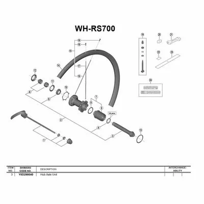 Shimano Ultegra Wh-rs700 Hinterradnabenachse, Silver, 130mm