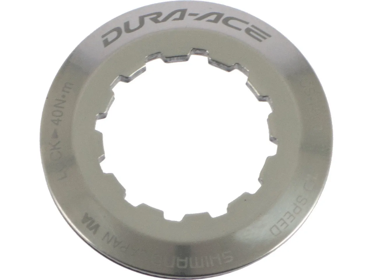 Shimano Verschlussring für Dura-Ace CS-7900 10-fach, Silber, ab 12er Shimano Verschlussring für Dura-Ace CS-7900 10-fach, Silber, ab 12er