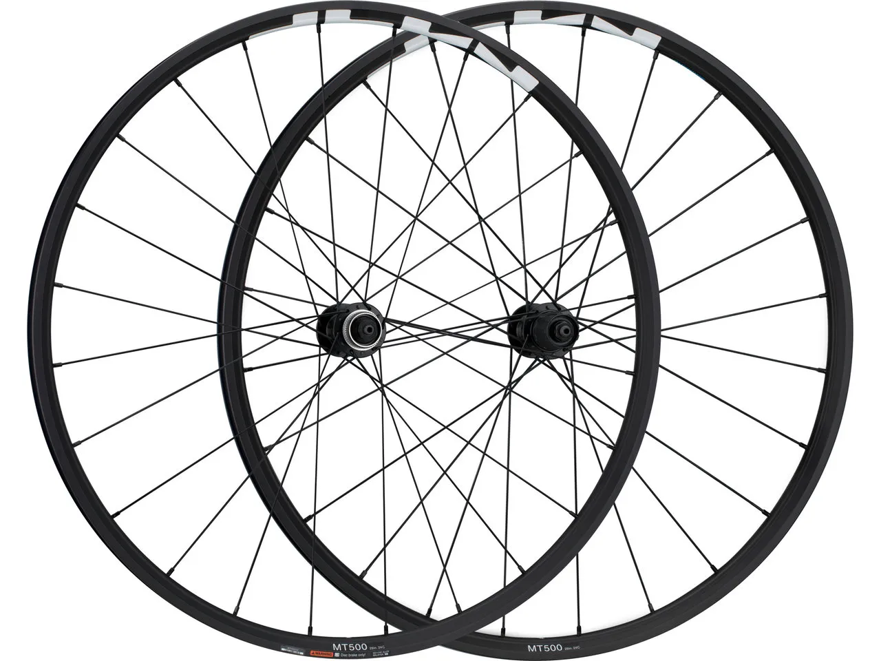 Shimano WH-MT500-CL-B / WH-MT501-CL-B Disc Center Lock 29" Laufradsatz, Schwarz, 29" Satz (VR 15 x 110 Boost + HR 12 x 148 Boost) Shimano