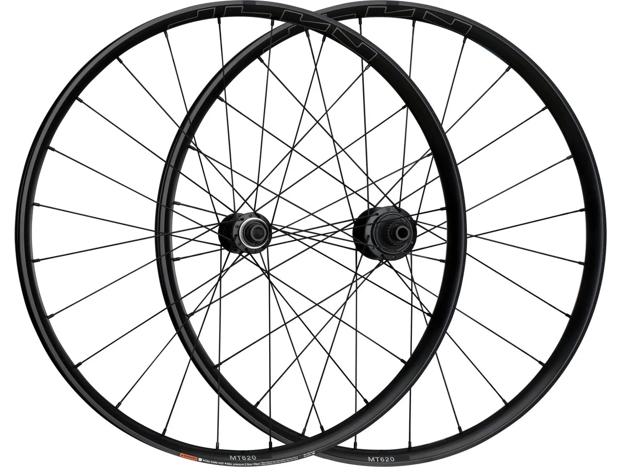 Shimano WH-MT620-TL-B Disc Center Lock 29" Laufradsatz, Schwarz, 29" Satz (VR 15 x 110 Boost + HR 12 x 148 Boost) Shimano Micro Spline