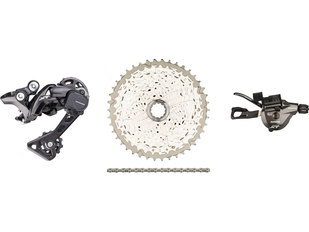 Shimano XT 1x11-fach Upgrade-Kit, Schwarz, I-Spec II / 11-42 Shimano XT 1x11-fach Upgrade-Kit, Schwarz, I-Spec II / 11-42