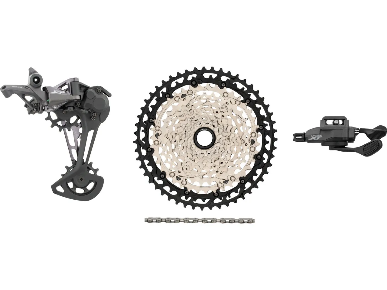 Shimano XT 1x12-fach Upgrade-Kit, Schwarz, Klemmschelle / 10-45 Shimano XT 1x12-fach Upgrade-Kit, Schwarz, Klemmschelle / 10-45