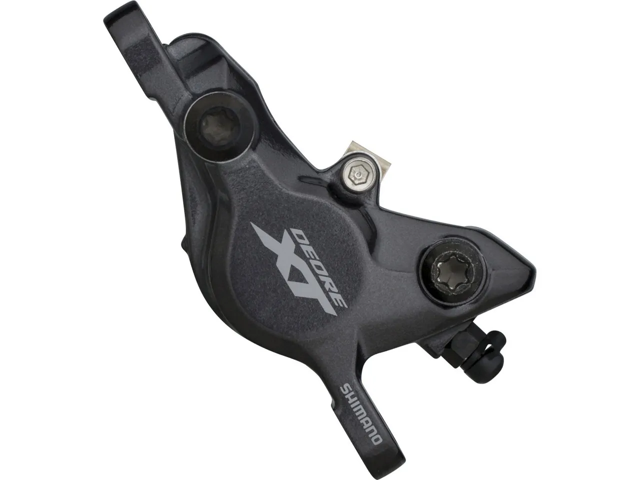 Shimano XT Bremssattel BR-M8100 mit Resinbelag, Schwarz, VR / HR Postmount 6" Shimano XT Bremssattel BR-M8100 mit Resinbelag, Schwarz, VR / HR Postmount 6"