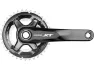 Shimano XT Kurbelgarnitur FC-M8000-2 Hollowtech II, Black / silver, 175mm, 36-26t