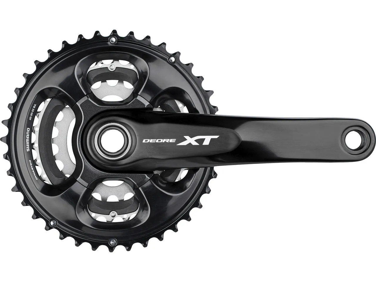 Shimano XT Kurbelgarnitur FC-M8000-3 Hollowtech II, Black, 170mm, 40/30-22t Shimano XT Kurbelgarnitur FC-M8000-3 Hollowtech II, Black, 170mm, 40/30-22t