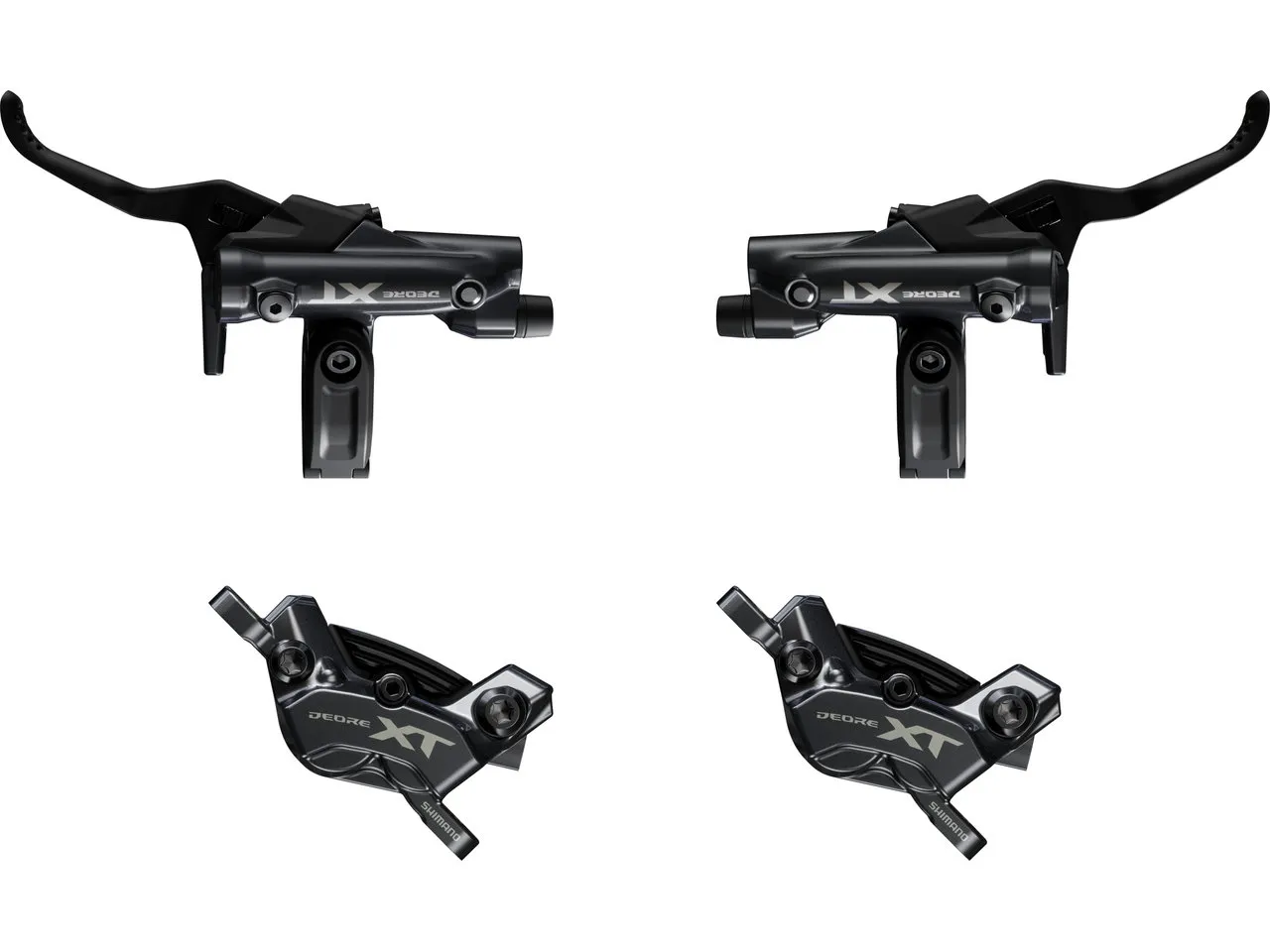 Shimano XT Scheibenbremsen Set BL-M8200+BR-M8220, Black, One Size