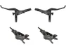 Shimano XT v+h Set Scheibenbremse BR-M8120 + BL-T8100 J-Kit, Schwarz, Satz (VR + HR)