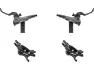 Shimano XT v+h Set Scheibenbremse BR-M8120 mit Resinbelag J-Kit, Schwarz, Satz (VR + HR)