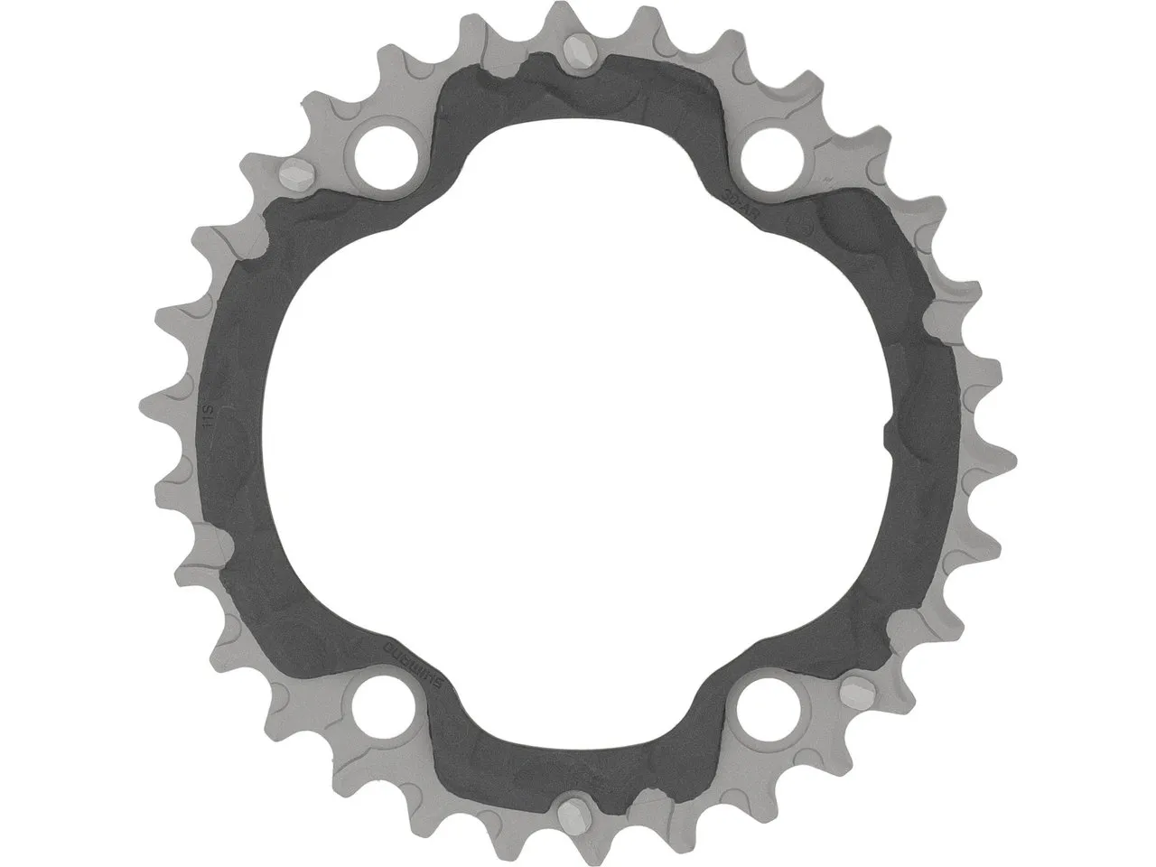 Shimano XTR Kettenblatt FC-M9020-3 11-fach, Grau, 30t Shimano XTR Kettenblatt FC-M9020-3 11-fach, Grau, 30t