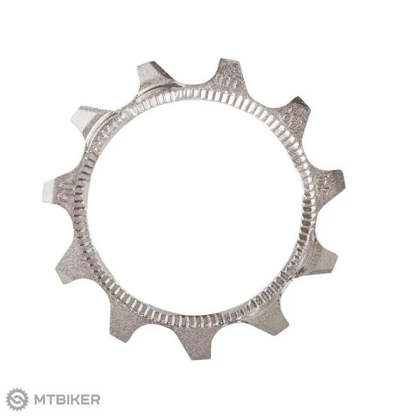 Shimano Zahnrad mit integriertem Abstandshalter CS-HG81-10 Unisex, silber, TU