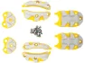 Silver / yellow