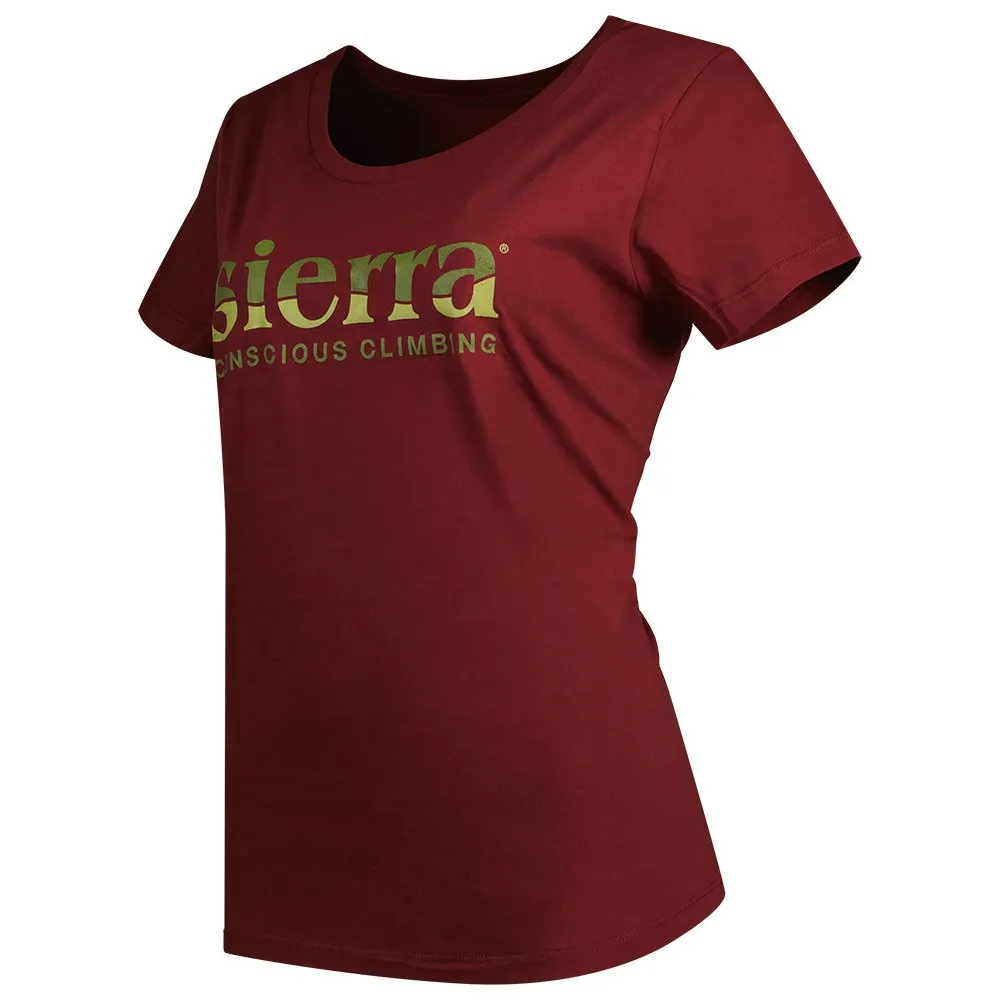Sierra Climbing Burgundy Kurzarm-t-shirt Sierra Climbing Burgundy Kurzarm-t-shirt