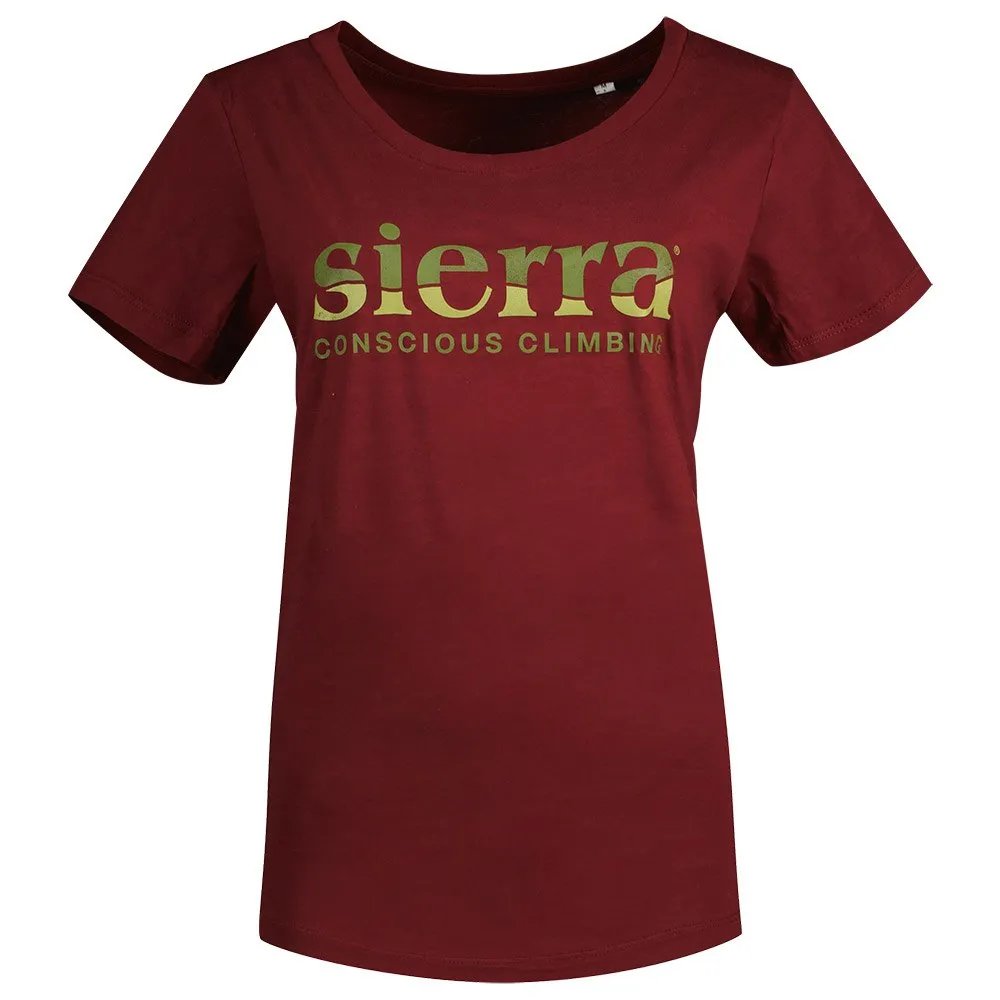 Sierra Climbing Burgundy Kurzarm-t-shirt Sierra Climbing Burgundy Kurzarm-t-shirt