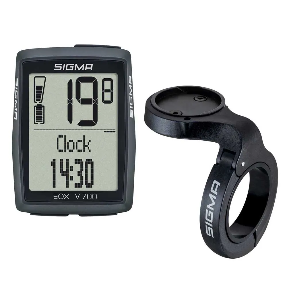 SIGMA SPORT Eox View 700 Fahrradcomputer, Black, One Size
