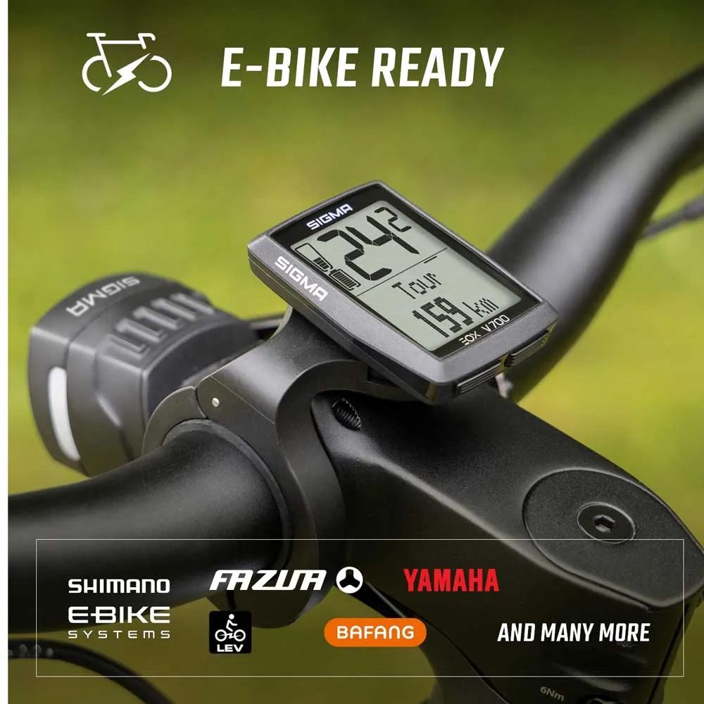 SIGMA SPORT Eox View 700 Fahrradcomputer, Black, One Size