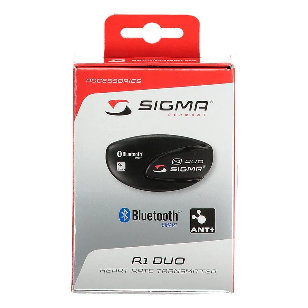 SIGMA SPORT R1 Duo Pulssensor, Black SIGMA SPORT R1 Duo Pulssensor, Black