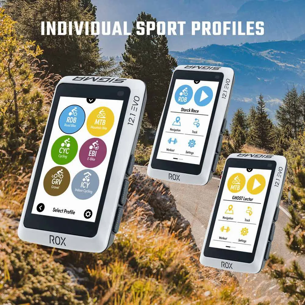 SIGMA SPORT ROX 12.1 Evo GPS Trainingscomputer SIGMA SPORT ROX 12.1 Evo GPS Trainingscomputer