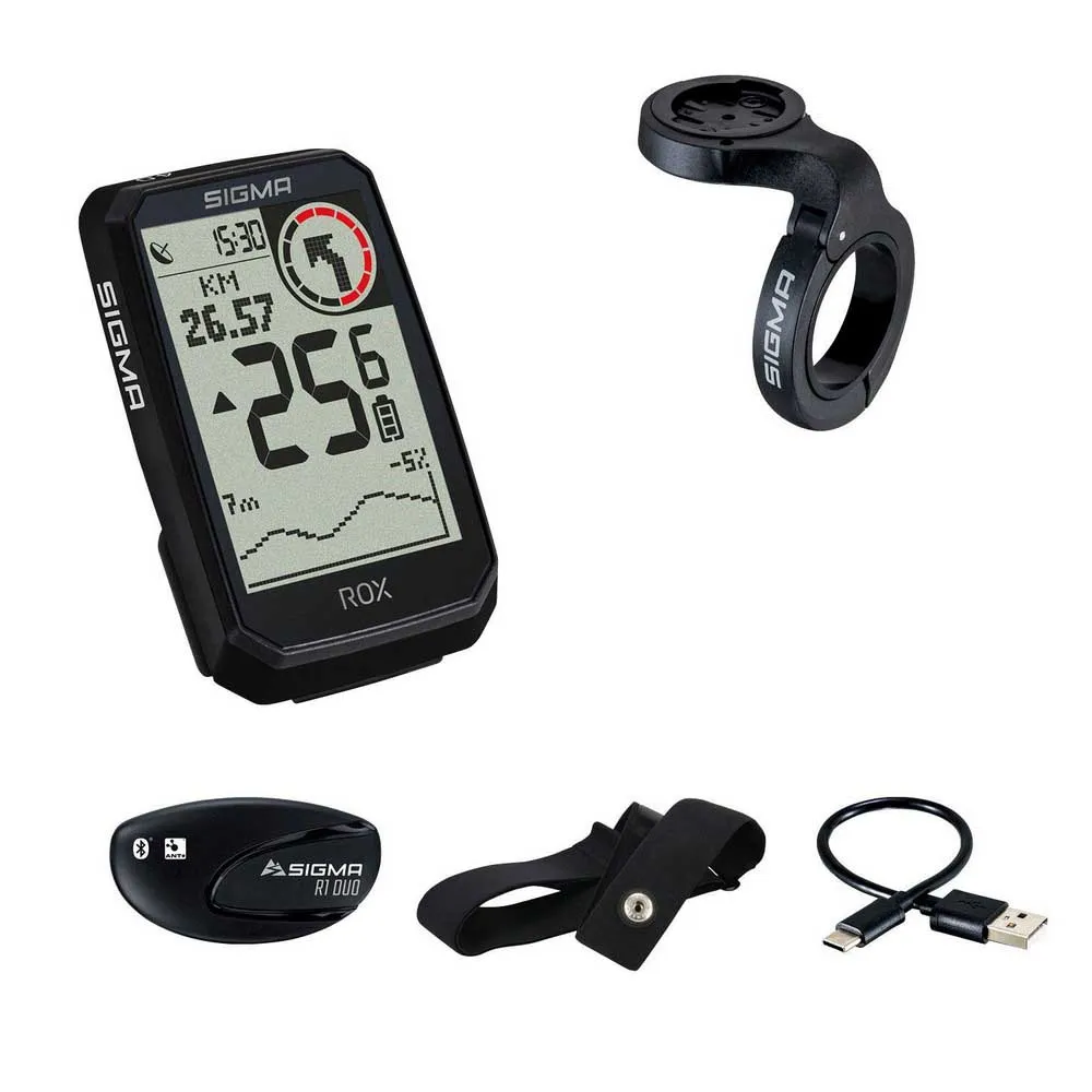 SIGMA SPORT Rox 4.0 Endurance Hr Set Fahrradcomputer SIGMA SPORT Rox 4.0 Endurance Hr Set Fahrradcomputer