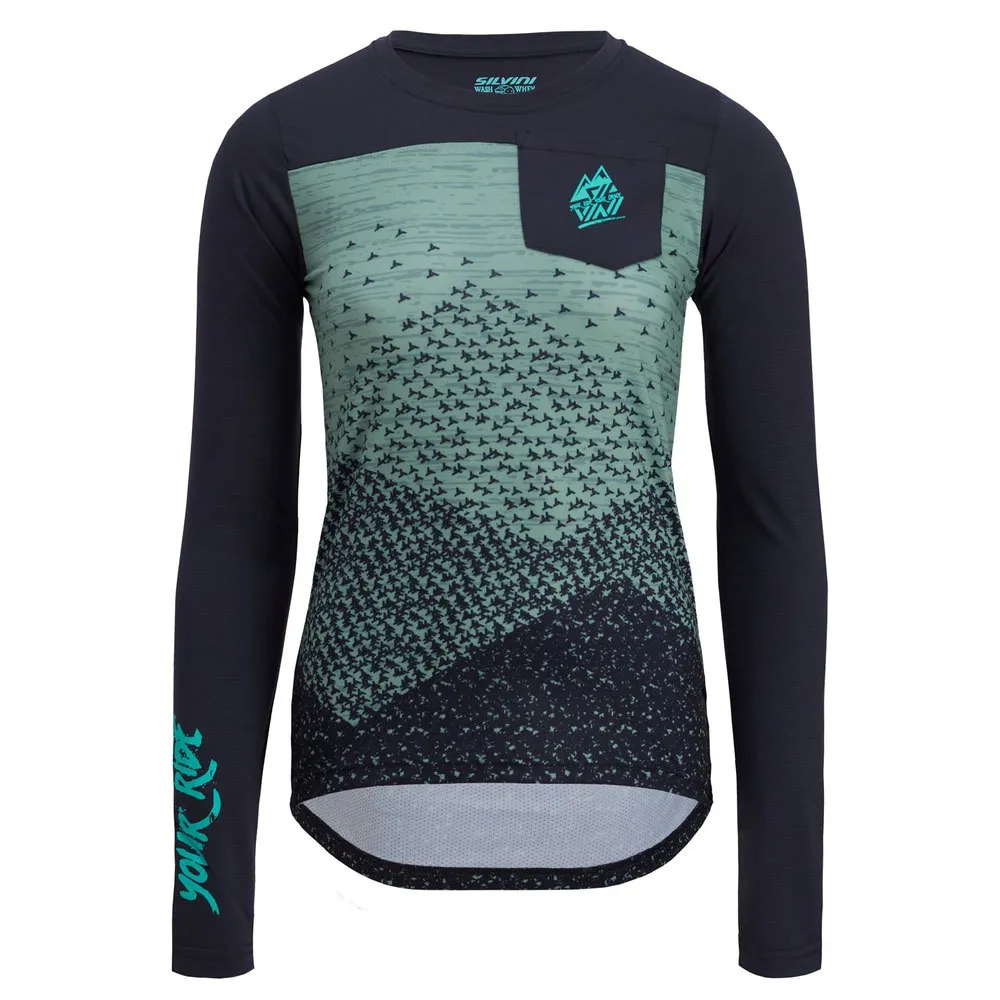 Silvini Ella Langarm-t-shirt, Navy / green, 3XL