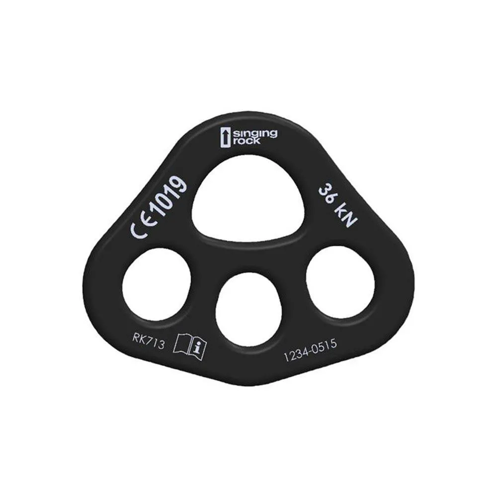 Singing Rock Multi 1/3 Abseilgerät, Black matt, One Size Singing Rock Multi 1/3 Abseilgerät, Black matt, One Size