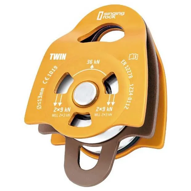 Singing Rock Twin Roll Riemenscheibe, Gold, One Size