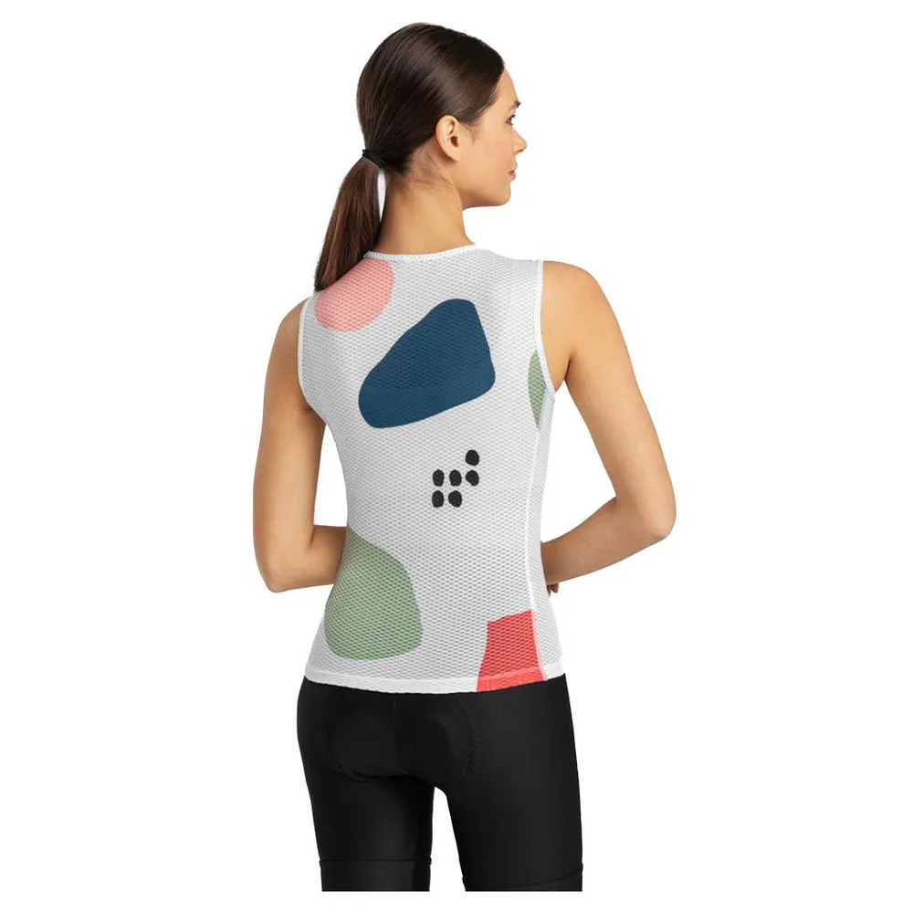 Siroko Camerig Ärmelloses Baselayer, White / multicolor Siroko Camerig Ärmelloses Baselayer, White / multicolor
