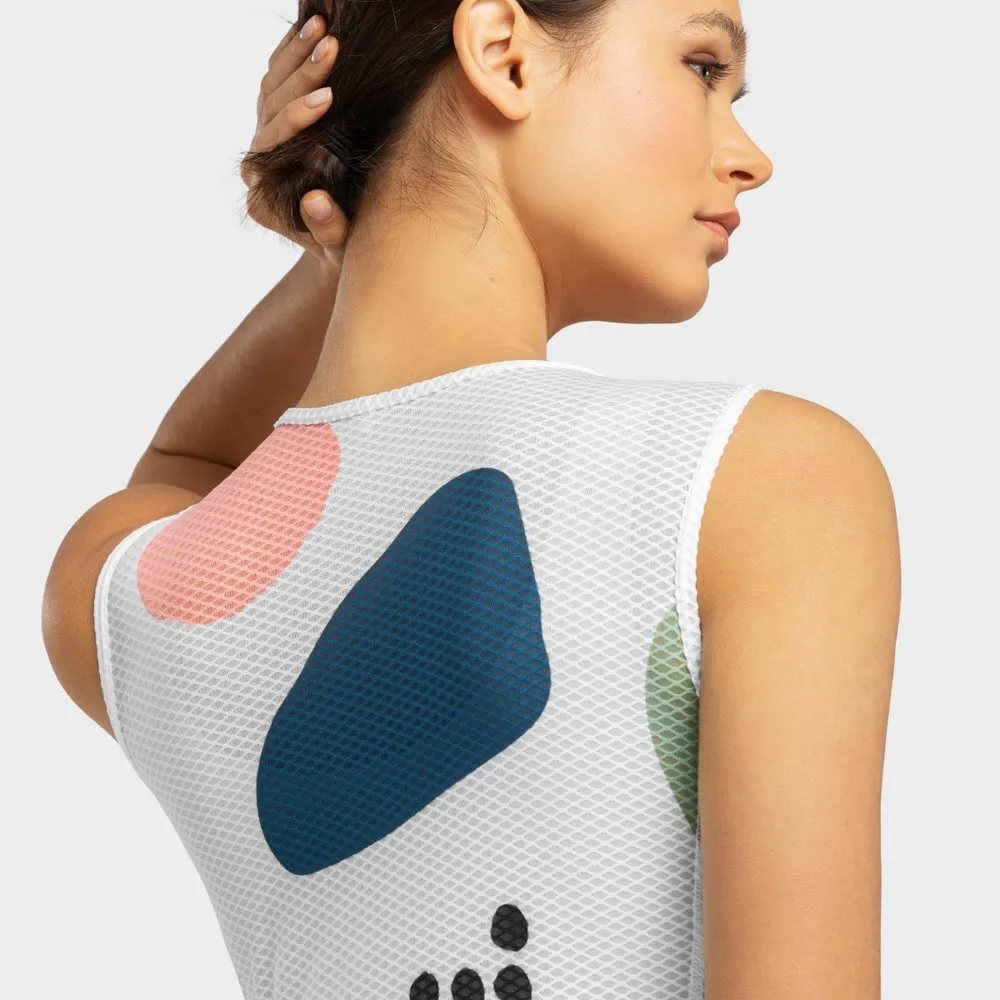 Siroko Camerig Ärmelloses Baselayer, White / multicolor Siroko Camerig Ärmelloses Baselayer, White / multicolor
