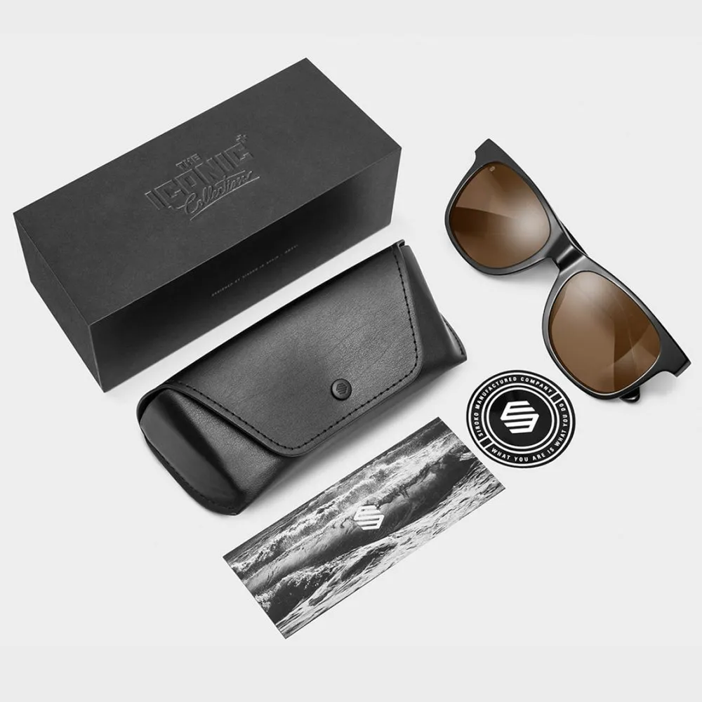 Siroko Capri Sonnenbrille, Black / brown, Brown Mirror/CAT3 Siroko Capri Sonnenbrille, Black / brown, Brown Mirror/CAT3