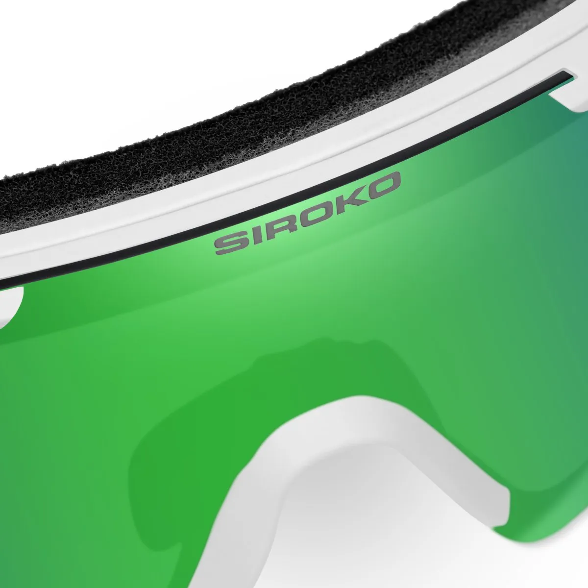 Siroko Gs4 Stein Sonnenbrille, White, Green Mirror/CAT3